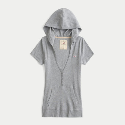 Henley Hooded Tee