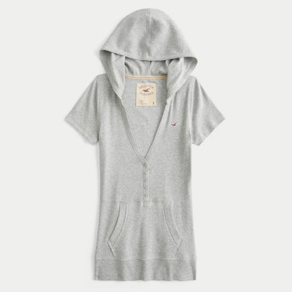 Henley Hooded Tee