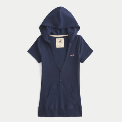 Henley Hooded Tee